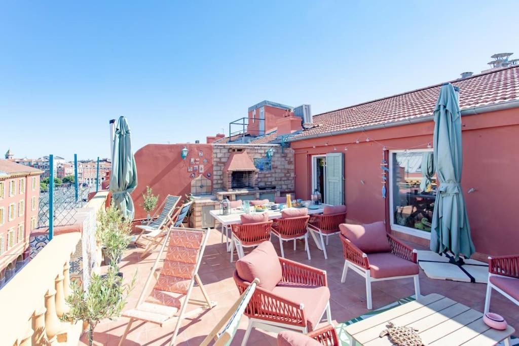#48 Suite Jean Top Floor Terrace 5Min Walk Sea Ac Nice Eksteriør billede