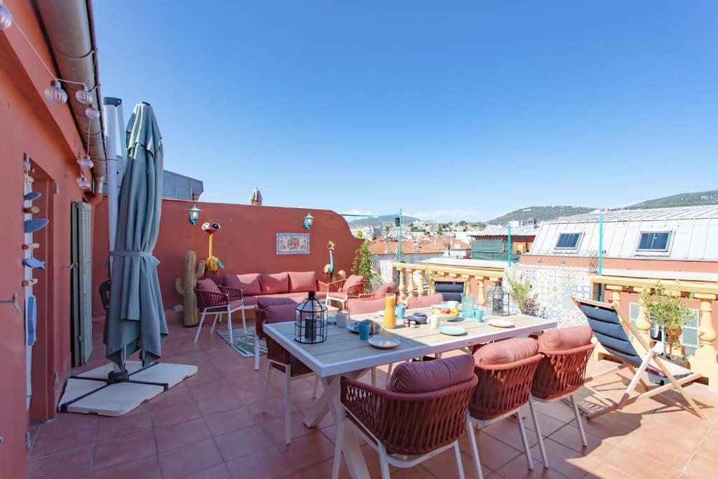 #48 Suite Jean Top Floor Terrace 5Min Walk Sea Ac Nice Eksteriør billede