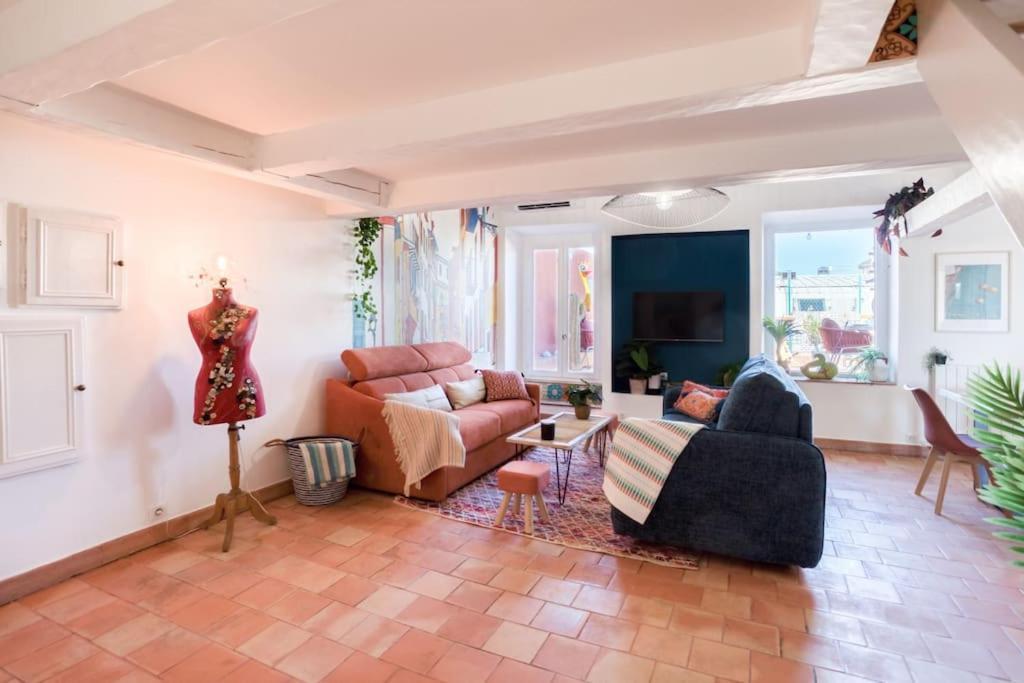 #48 Suite Jean Top Floor Terrace 5Min Walk Sea Ac Nice Eksteriør billede